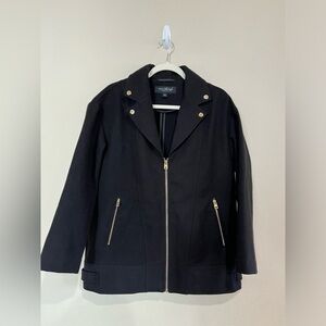 Andrew Marc Black Moto Jacket